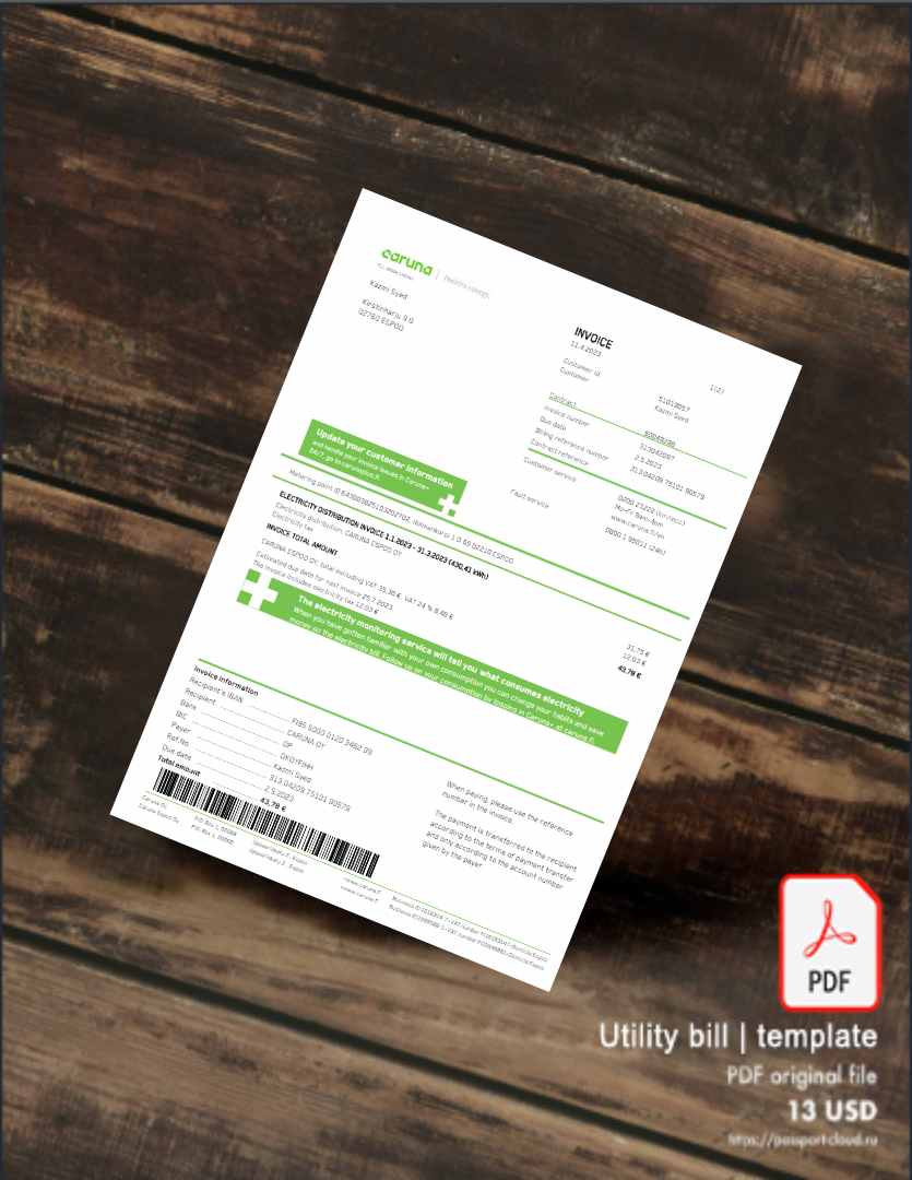 Utility bill | Albanian Power | Albania